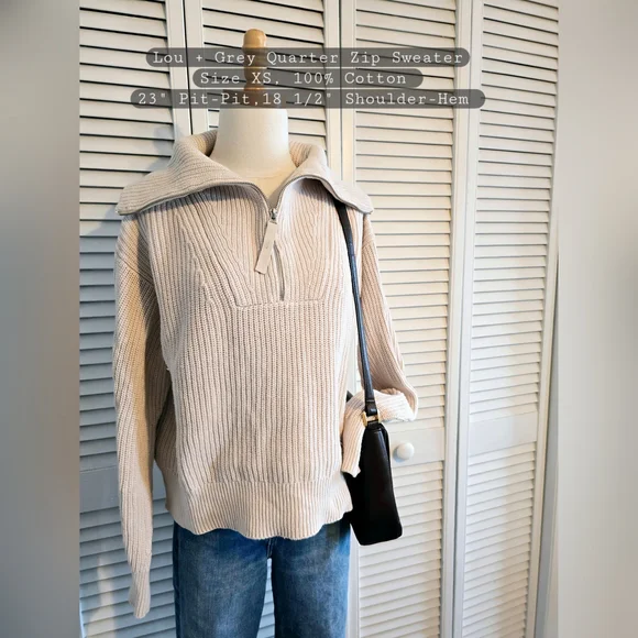 Quarter Zip Sweater - Picture 1 of 2